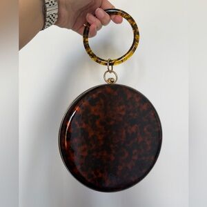 Tortoiseshell Round Handbag